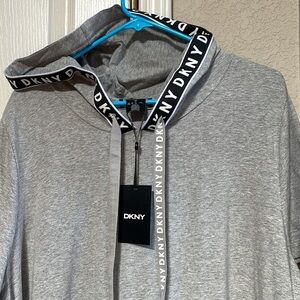 Donna Karen women's T-shirt dress with hood